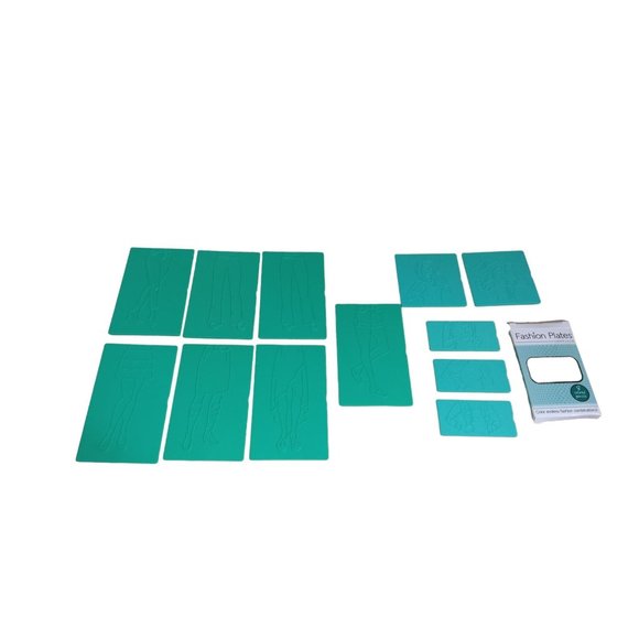 Kahootz Fashion Plates Doll Clothes Fashion Plates Arts and Craft Coloring Set - Picture 8 of 16